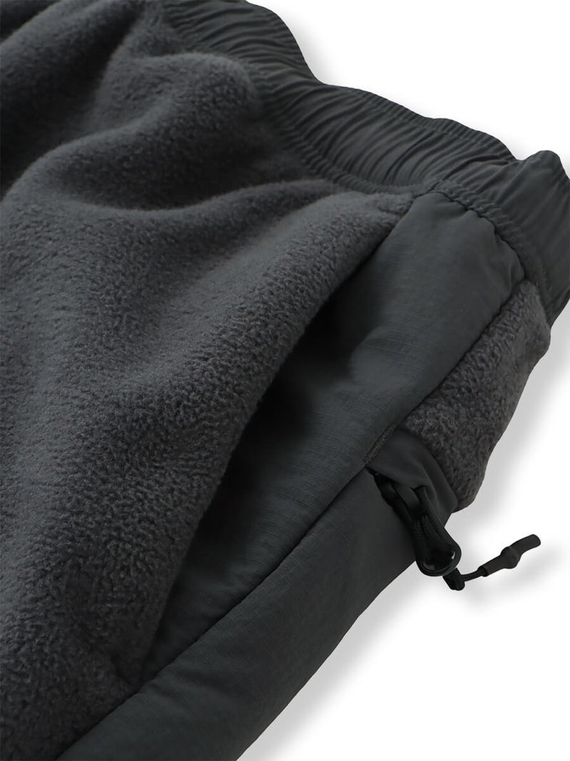 NYLON RIP STOP X FLEECE PANTS